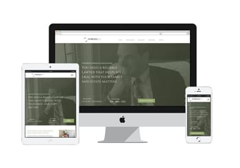 Screenshot of the responsive home page we designed for the Guelph Family Lawyer A Circelli Law